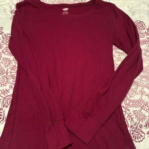 Old Navy Berry Long Sleeve Thermal Tee